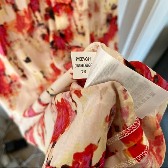 DKNY V Neck Maxi A Line Dress - Picture 14 of 16